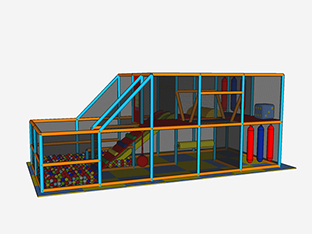 Játszólabirintus 600 x 240 x 260 cm  E tipus 